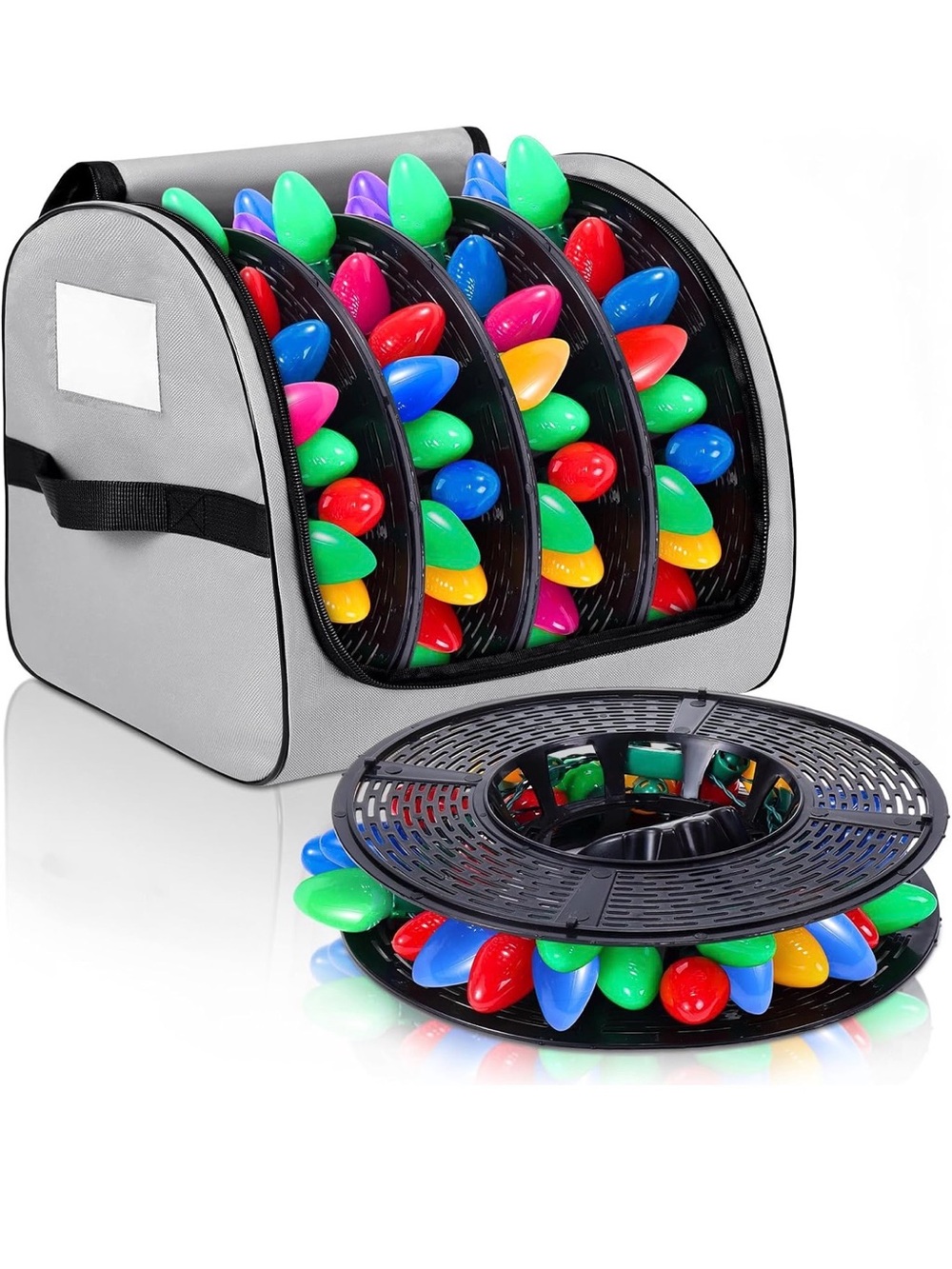 Christmas Light Storage Bag - Tear Proof 600D Oxford Fabric/Internal PVC Materia